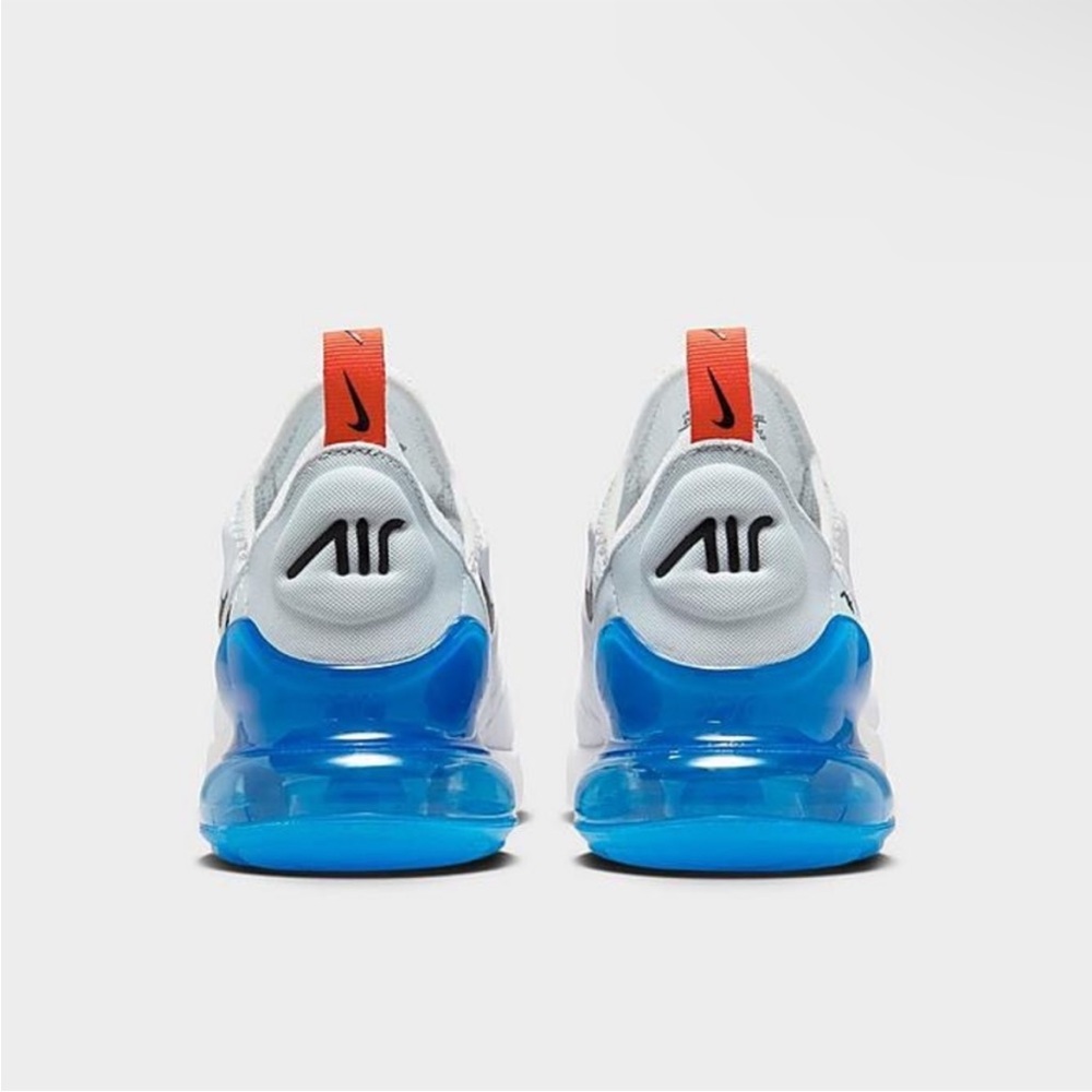 Nike Grade School Air Max 270 white/Blue 943345 114 - Picture 3 of 5